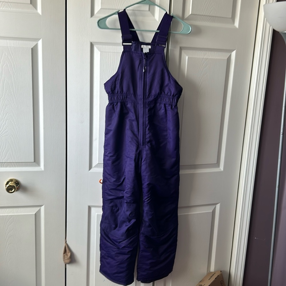 Fun purple snowsuit